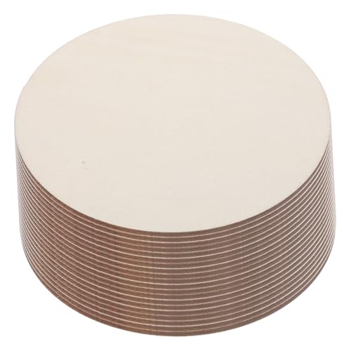 Homoyoyo 20 Stück DIY Holzscheiben Rund Unbemalt Glatte Oberfläche zum Bemalen Basteln Dekoration für Wand Fenster Tisch für Graffiti Kunstprojekte und Handwerksaktivitäten von Homoyoyo