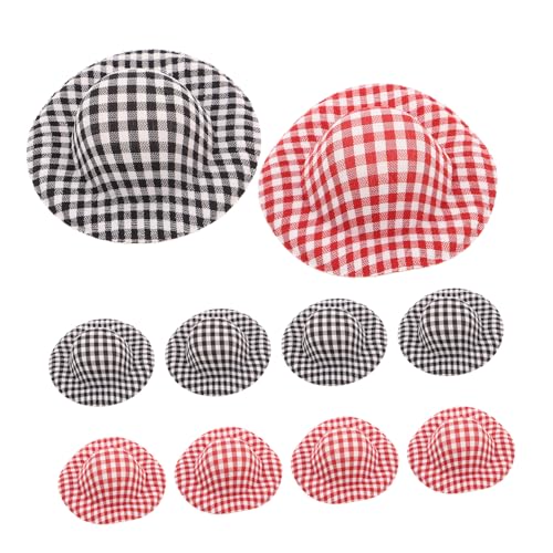 Homoyoyo 20 Stück Dekoration Top Party Hochzeit Und – Kappe Dekorationen Zubehör Hut Für Projekte Ornamente Formelle Lieferungen Dekorieren Plaid Handwerk Miniatur Puppenhaus Mini von Homoyoyo