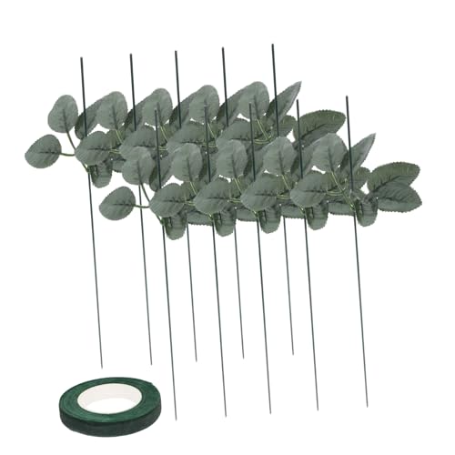 Homoyoyo 20 Stück Floral Arrangement Kit mit Kunstblumenblättern und Draht DIY Blumensteckerset für Kreative Projekte Stiele Klebeband Vielseitige Bastelmaterialien für Elegantes Homoyoyo 20 Stück Floral Arrangement Kit mit Kunstblumenblättern und Draht DIY Blumensteckerset für Kreative Projekte Stiele Klebeband Vielseitige Bastelmaterialien für Elegantes von Homoyoyo
