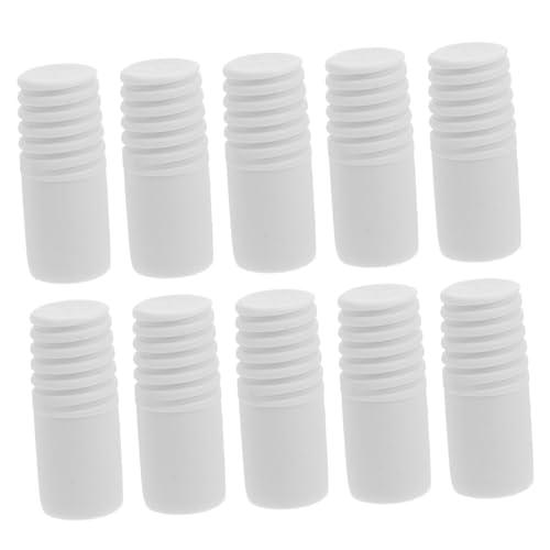 Homoyoyo 20 Stück Gewinde endkappen aus Langlebigem Kunststoff Stabile Verbindung für Teleskop besenstiele Multifunktionale Ersatzgriffe für Staubwedel und Mop griffe Weiß Lang von Homoyoyo
