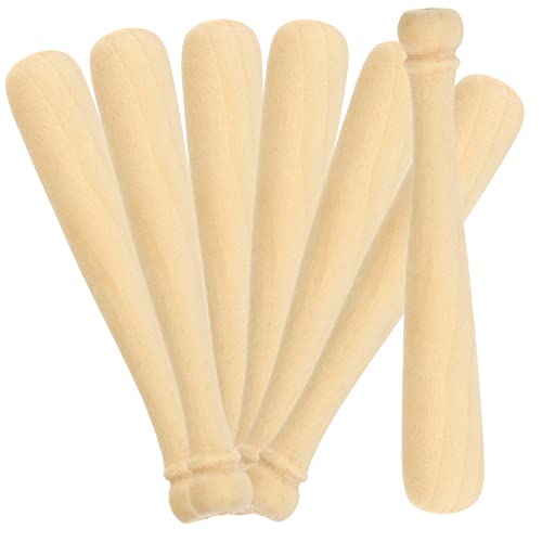 Homoyoyo 20 Stück Mini Holz Baseballschläger DIY Bastelset für Unvollendete Graffiti Malwerkzeuge für Kreative Projekte und Partydekorationen von Homoyoyo