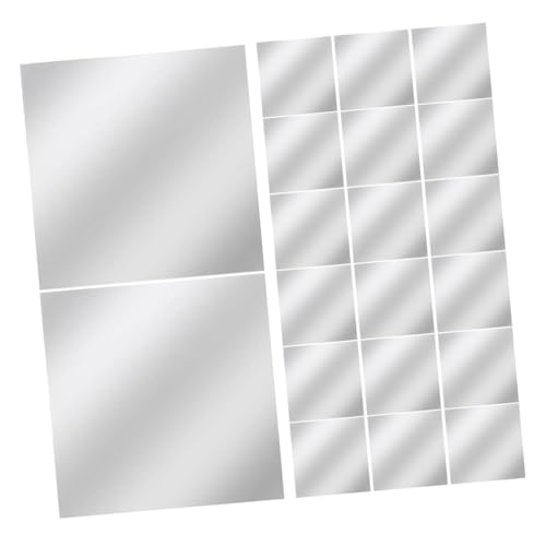Homoyoyo 20 Stück Quadratische Acryl Spiegelfliesen für DIY Projekte Wand und Tischdekoration Silber für Handwerkskunst und Mosaikgestaltung Homoyoyo 20 Stück Quadratische Acryl Spiegelfliesen für DIY Projekte Wand und Tischdekoration Silber für Handwerkskunst und Mosaikgestaltung von Homoyoyo