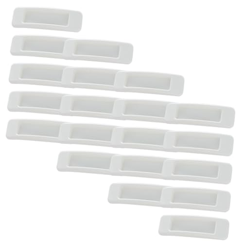 Homoyoyo 20 Stück Selbstklebende Schrankgriffe Ergonomische Klebegriffe für Türen Fenster Weiß ohne Bohren Kratzfest Langlebig Geeignet für Glatte Oberflächen Wie Holz Glas Metall von Homoyoyo