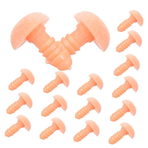 Homoyoyo 20 Stück Sicherheitsnasen in Hautfarbe für Plüschtiere Handgefertigte Puppen und DIY Bastelprojekte Weiche Plüschnasen für Amigurumi Teddybären und Kuscheltiere Homoyoyo 20 Stück Sicherheitsnasen in Hautfarbe für Plüschtiere Handgefertigte Puppen und DIY Bastelprojekte Weiche Plüschnasen für Amigurumi Teddybären und Kuscheltiere von Homoyoyo
