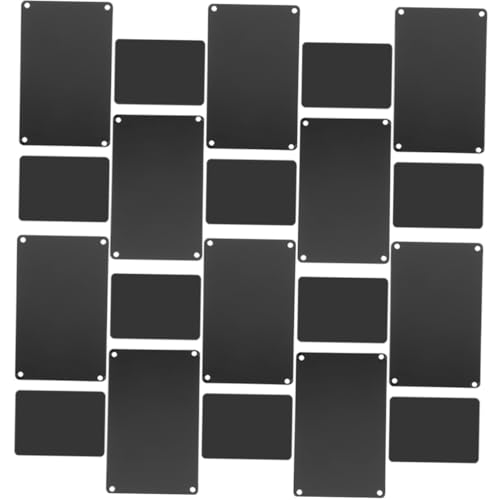 Homoyoyo 20 Stück Teiliges DIY Aluminium Türschilder Schwarz mit Löchern Robuste Metallplatten zum Gravieren und Basteln Vielseitige Blanko Namensschilder für Büro und Wanddekoration Homoyoyo 20 Stück Teiliges DIY Aluminium Türschilder Schwarz mit Löchern Robuste Metallplatten zum Gravieren und Basteln Vielseitige Blanko Namensschilder für Büro und Wanddekoration von Homoyoyo