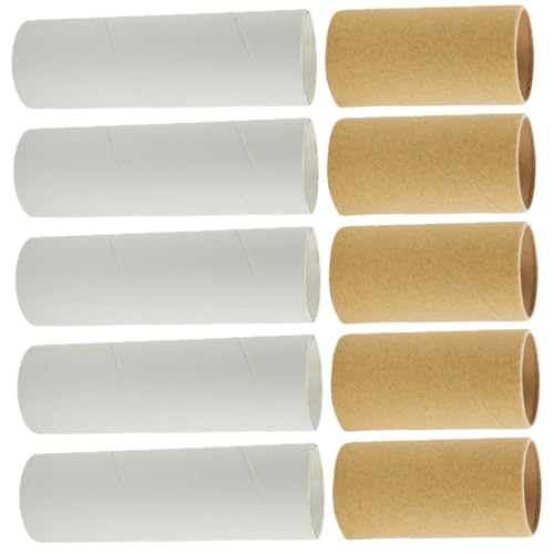 Homoyoyo 20 Stück Teiliges DIY Papierrollen Runde Papprollen in Weiß und Natur Stabile Bastelröhren für Vielseitig Bemalbar und Beklebbar für Kreative Bastelprojekte und Kunsthandwerk Homoyoyo 20 Stück Teiliges DIY Papierrollen Runde Papprollen in Weiß und Natur Stabile Bastelröhren für Vielseitig Bemalbar und Beklebbar für Kreative Bastelprojekte und Kunsthandwerk von Homoyoyo