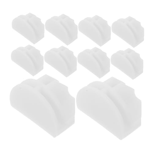 Homoyoyo 20 Stück Teiliges DIY Wire Cube Connectors Weiß Halbkreis Buckles für Kleiderschrank Schuhregal Verbindungsstücke Stabil Einfach zu Montieren Langlebig für Aufbewahrungswürfel von Homoyoyo
