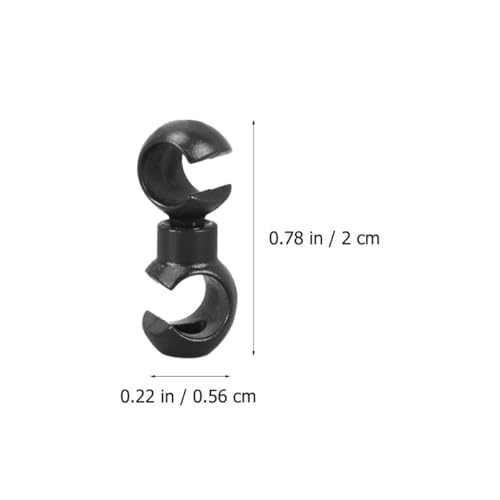 Homoyoyo 20 Stück Teiliges Drehbare S haken Kabelclips aus Robustem Kunststoff Leichte Fahrrad Kabelhalter zur Zugentlastung Geeignet für Mtb Rennrad und Falträder Ordentliche Brems von Homoyoyo