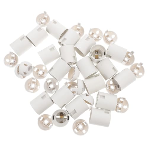 Homoyoyo 20 Stück Teiliges LED Lampenfassungs Weißem Kunststoff Langlebig Verschleißfest Einfache Installation Kompatibel mit Leuchten für Schlafzimmer Wohnzimmer und Arbeitszimmer Homoyoyo 20 Stück Teiliges LED Lampenfassungs Weißem Kunststoff Langlebig Verschleißfest Einfache Installation Kompatibel mit Leuchten für Schlafzimmer Wohnzimmer und Arbeitszimmer von Homoyoyo