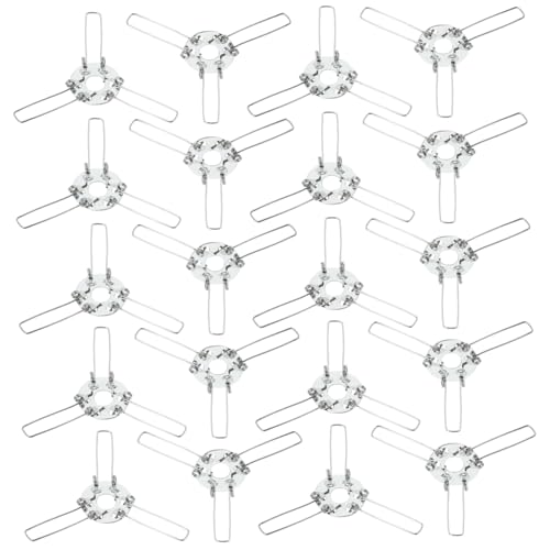Homoyoyo 20 Stück Teiliges Lampenschirm federclips mit Stabiler Konstruktion Langlebige Lampenzubehör frühlinghalter für Kronleuchter Wand Tischlampen Einfache DIY befestigung von Homoyoyo