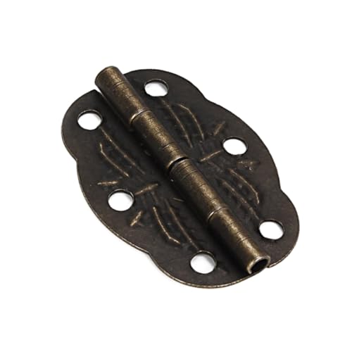 Homoyoyo 20 Stück Teiliges Mini metallscharnier Bronze Kleine Box Butt Scharniere Langlebige Eisen Klappscharnier für Schmuckkästen Modellbau Schranktüren und Aufbewahrungsboxen von Homoyoyo