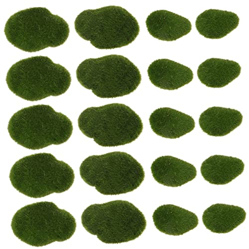 Homoyoyo 20 Stück Teiliges Realistische Moos Steine in Verschiedenen Langlebige Landschaftsdekoration für Bonsai Aquarium Garten und Miniatur feengärten Handgefertigt und Naturgetreu Homoyoyo 20 Stück Teiliges Realistische Moos Steine in Verschiedenen Langlebige Landschaftsdekoration für Bonsai Aquarium Garten und Miniatur feengärten Handgefertigt und Naturgetreu von Homoyoyo
