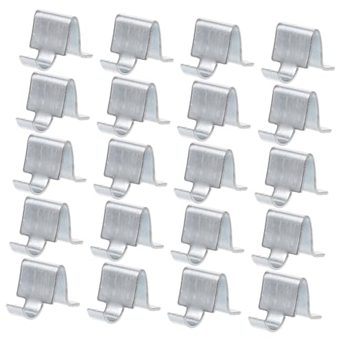 Homoyoyo 20 Stück Teiliges Robuste Regal clips S haken mit Querloch Schwere für Akten Küchenschränke Praktische Regalstützen für Bücherregale und Supermarktregale von Homoyoyo