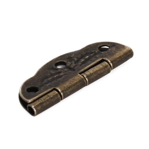 Homoyoyo 20 Stück Teiliges Vintage Mini Box Butt Scharniere Bronze Robuste Eisen Scharniere für Schmuckkästen Modellbau Aufbewahrungsboxen und Heimwerkerprojekte von Homoyoyo