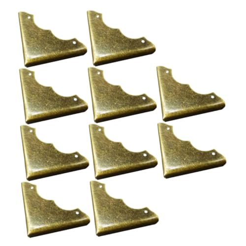 Homoyoyo 20 Stück Vintage Metall Ecken Schutz für Holzkisten Antike Box Eckenschutz Retro Möbel Ecken Protectors für Schmuckkästen Weinkisten und Holzschränke von Homoyoyo