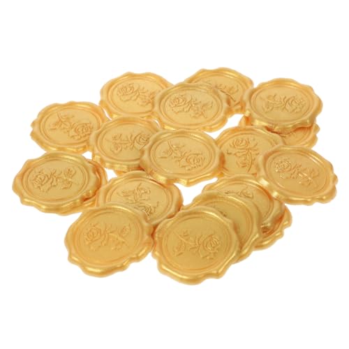 Homoyoyo 20 Stück Wachssiegel Aufkleber mit Selbstklebendem Retro design Kleine Goldene Umschlag siegelsticker mit Rosenmuster Langlebige Praktische Briefumschlag Deko für Hochzeit Homoyoyo 20 Stück Wachssiegel Aufkleber mit Selbstklebendem Retro design Kleine Goldene Umschlag siegelsticker mit Rosenmuster Langlebige Praktische Briefumschlag Deko für Hochzeit von Homoyoyo