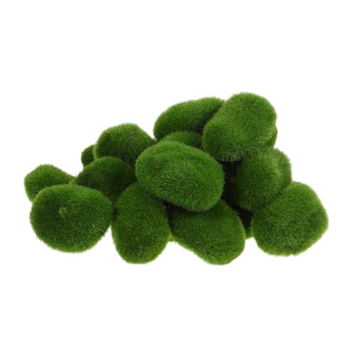 Homoyoyo 20stücke Künstliche Moossteine Deko Für Zimmerpflanzen Topfpflanzen Simulationsteine Garten Terrarium Bastelmaterial Heimdekoration Außenbereich von Homoyoyo