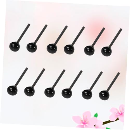 Homoyoyo 200 Paare DIY Tieraugen Schwarze Glas Puppenaugen Sicherheitsaugen für Häkeltiere Amigurumi Plüschtiere Basteln Scrapbooking Handwerk von Homoyoyo