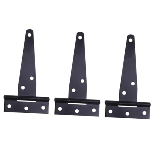 Homoyoyo 24 Stück Teiliges T förmiges Türscharnier aus Robustem Eisen Galvanisiert Rostbeständig mit Schraubenlöchern Vielseitig für Gartentore Holztüren Möbel und DIY anwendungen Geeignet von Homoyoyo