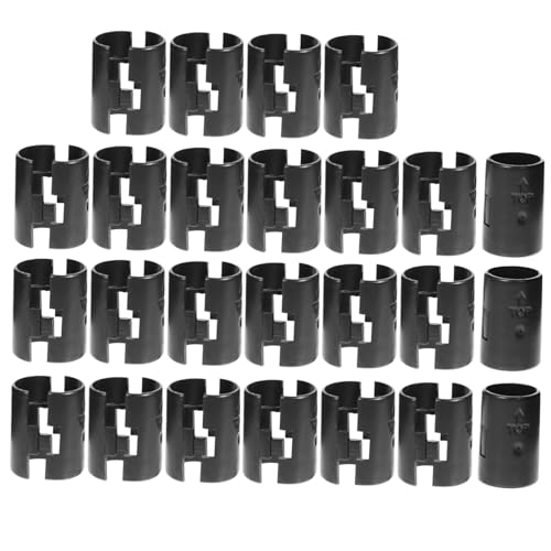 Homoyoyo 25 Paare Kunststoff Regalklemmen für Drahtregale Flexible Langlebige Befestigungsschellen Rohrdurchmesser Einfache Montage Geeignet für Metall und Drahtregalsysteme von Homoyoyo