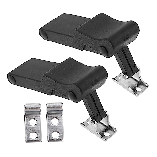 Homoyoyo 2St Kastenschloss stainless steel inoxlm sperrhaken Kühlerverschluss heizkörper verkleidung abdeckung sperren Hasp-Schloss Riegelschloss Schnalle Schranktürschloss Gummi von Homoyoyo
