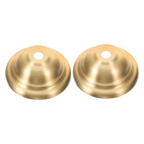 Homoyoyo 2Stücke Deckenbaldachin für Kronleuchter Vintage Hut Design Langlebig und für Wohnzimmer und Essbereich Sanfte Beleuchtung Hochwertige Metallabdeckung von Homoyoyo