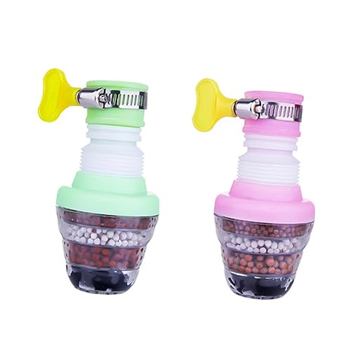 Homoyoyo 2Stücke Wassersparender Wasserhahn Extender Drehbarer Spritzschutz mit Lagigem Filter für Küche und Badezimmer Zufällige Farbe Homoyoyo 2Stücke Wassersparender Wasserhahn Extender Drehbarer Spritzschutz mit Lagigem Filter für Küche und Badezimmer Zufällige Farbe von Homoyoyo