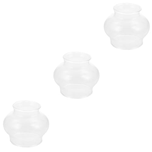 Homoyoyo 2er Set Ersatzglas Für Öllampe – Klarglas Windlicht Für Petroleumlampen - Ideal Für Kerzenständer Und Party-Dekoration Stilvolles Und Transparentes Design Für Zuhause von Homoyoyo