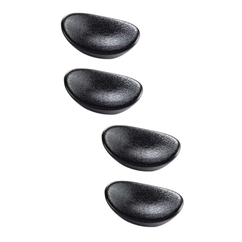 Homoyoyo 2er Set Essstäbchenhalter Aus Keramik – Stilvolle Essstäbchenablage Für Den Tisch - Platzsparend Und Langlebig - Ideal Für Abendessen Mit Familie Und Freunden in Elegantem Schwarz von Homoyoyo