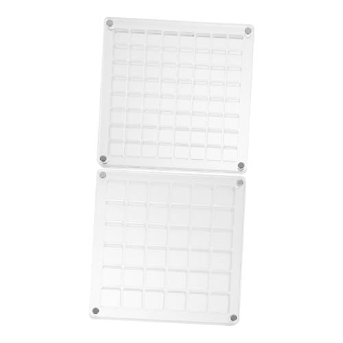 Homoyoyo 2stücke Muschel-präsentationsbox Transparente Muschel-aufbewahrungsbox Fächer Fächer von Homoyoyo