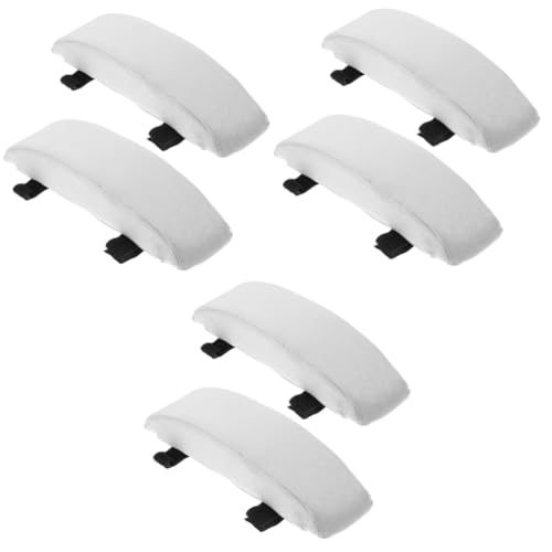Homoyoyo 3 Paare Armlehnenpolster Unterstützung Pads Computerstuhlarmpolster Armlehnenbezüge bürostuhl arm eins mit Office Chair Armlast Ersatz Armlehnenkissen Stuhlzubehör Flanell Grau von Homoyoyo