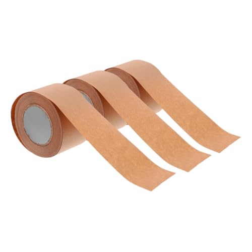 Homoyoyo 3 Rollen Verstärktes Papier Packband Wasseraktiviertes Beschreibbares Klebeband mit Starker Haftung für Kartonversiegelung DIY Versand und Reparatur Homoyoyo 3 Rollen Verstärktes Papier Packband Wasseraktiviertes Beschreibbares Klebeband mit Starker Haftung für Kartonversiegelung DIY Versand und Reparatur von Homoyoyo