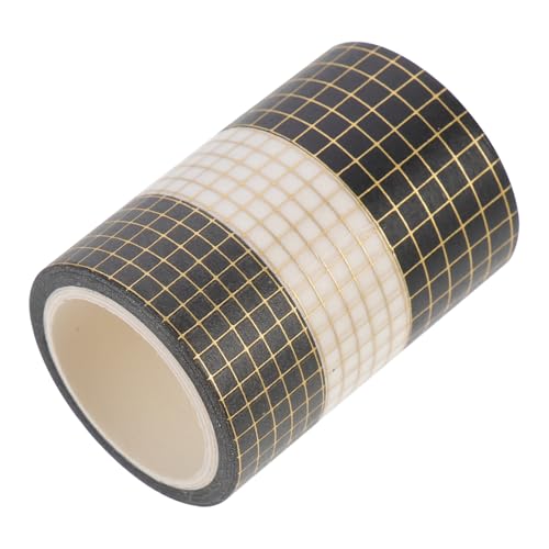 Homoyoyo 3 Rollen Washi Tape Hand Account Tape mit Zartem DIY Design Dekoratives Klebeband für Scrapbooking Tagebücher und Kreative Bastelprojekte Dreifarbige Karomuster mit Goldfolie Homoyoyo 3 Rollen Washi Tape Hand Account Tape mit Zartem DIY Design Dekoratives Klebeband für Scrapbooking Tagebücher und Kreative Bastelprojekte Dreifarbige Karomuster mit Goldfolie von Homoyoyo