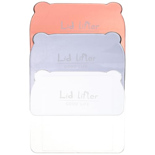 Homoyoyo 3 Stck Toilettensitz Lifter Transparent Blau Rot Weiß Selbstklebender Wc Deckelheber Praktischer Hygienischer Toiletten Deckel Griff Für Zuhause Bad von Homoyoyo