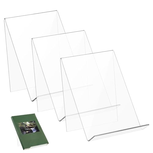 Homoyoyo 3 Stück Acryl Display Ständer Transparent Klar Buchhalter Prospektständer Flyerhalter Vielseitiger Aufsteller für Magazine Broschüren Fotos Alben Moderne Dekoration Homoyoyo 3 Stück Acryl Display Ständer Transparent Klar Buchhalter Prospektständer Flyerhalter Vielseitiger Aufsteller für Magazine Broschüren Fotos Alben Moderne Dekoration von Homoyoyo