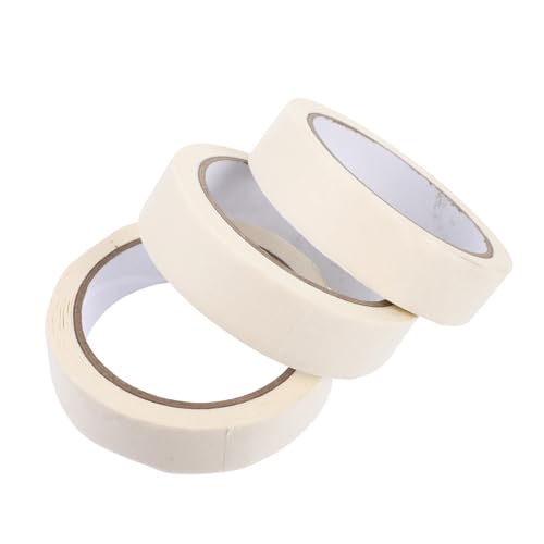 Homoyoyo 3 Stück Praktisches Maskierband Malerkrepp Selbstklebend Premium Papier Klebeband für Malerarbeiten DIY Basteln Kennzeichnung und Markierung Vielseitig Einsetzbar von Homoyoyo