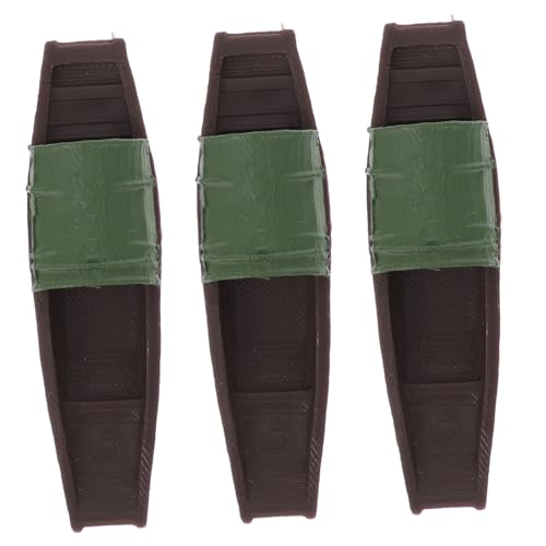 Homoyoyo 3 Stück Schwimmende Miniatur-bootsfigur Handgeschnitztes Kunststoffmodell Leichtes Aquarium-deko-Ornament Rustikale Bonsai Garten-Dekoration Stabile Wasserlandschaft von Homoyoyo