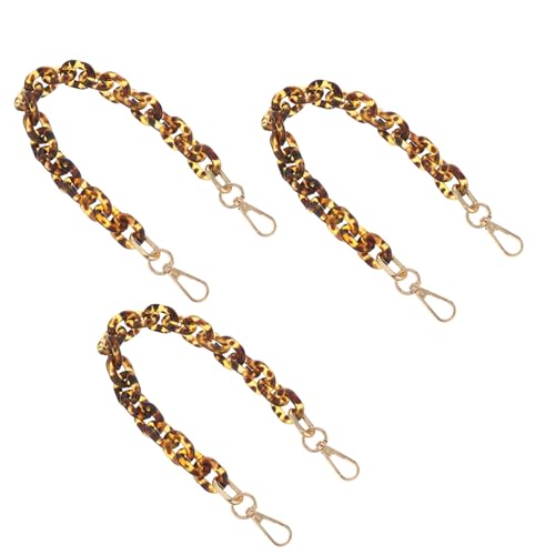 Homoyoyo 3 Stück Teiliges Acryl Schultergurt für Damen Verstellbarer Handtaschen Kettenriemen mit Verschluss Vielseitiger Crossbody Bag Strap als Dekorative Umhängekette und Ersatzriemen Homoyoyo 3 Stück Teiliges Acryl Schultergurt für Damen Verstellbarer Handtaschen Kettenriemen mit Verschluss Vielseitiger Crossbody Bag Strap als Dekorative Umhängekette und Ersatzriemen von Homoyoyo