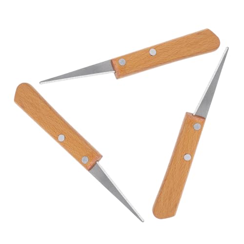 Homoyoyo 3 Stück Teiliges Keramisches Töpferwerkzeug mit Holzgriff Vielseitiges Modellier Schnitzmesser für Polymer Clay DIY Skulpturen Reparatur und Keramikbearbeitung in Kunststudios und Homoyoyo 3 Stück Teiliges Keramisches Töpferwerkzeug mit Holzgriff Vielseitiges Modellier Schnitzmesser für Polymer Clay DIY Skulpturen Reparatur und Keramikbearbeitung in Kunststudios und von Homoyoyo
