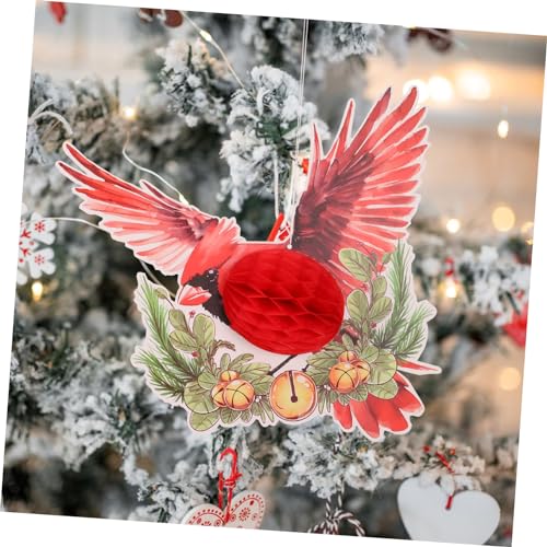 Homoyoyo 3 Stück Teiliges Papierkugeln Vogelornamente Leichte Tür und Wanddekoration Hängende Partyanhänger für Innen und Außenbereich Vielseitige Patio Hängedeko als von Homoyoyo