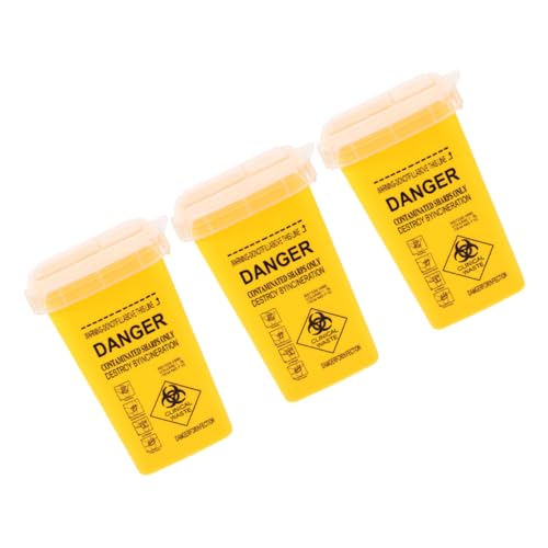 Homoyoyo 3 Stück Teiliges Sharps Entsorgungsbehälter mit Sicherem Klappdeckel für Medizinische Abfälle Scharfe Gegenstände für Labor Tattoo studio und Heimgebrauch Homoyoyo 3 Stück Teiliges Sharps Entsorgungsbehälter mit Sicherem Klappdeckel für Medizinische Abfälle Scharfe Gegenstände für Labor Tattoo studio und Heimgebrauch von Homoyoyo