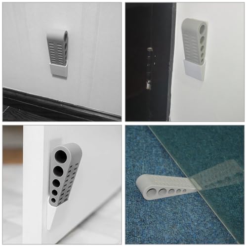 Homoyoyo 3 Stück Teiliges Türkeil aus Tpr Rutschfeste Klemm Türstopper für Garagentüren Kindersicherer Türschutz für Zuhause und Büro Graue Türkeile für Bodensicherung von Homoyoyo