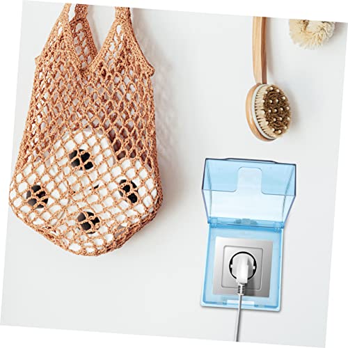 Homoyoyo 3 Stück Teiliges Wasserdichtes Steckdosen Schutzgehäuse mit Schraubbefestigung Spritzwassergeschützte Steckdosenbox für Bad Balkon Garten und Büro Transparente Abdeckung von Homoyoyo