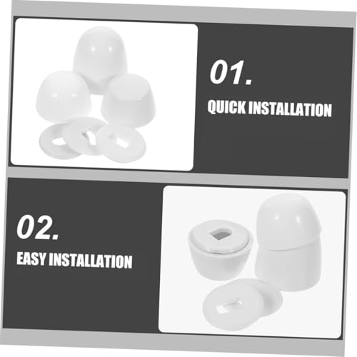 Homoyoyo 3 Stück Teiliges Wc Schrauben Abdeckkappen aus Abs Kunststoff Toilettenbolzen Abdeckungen mit Rundem Design Einfache Montage Stilvoller Schutz für Wc befestigungen Langlebig und Homoyoyo 3 Stück Teiliges Wc Schrauben Abdeckkappen aus Abs Kunststoff Toilettenbolzen Abdeckungen mit Rundem Design Einfache Montage Stilvoller Schutz für Wc befestigungen Langlebig und von Homoyoyo