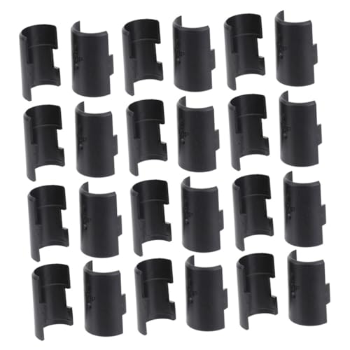 Homoyoyo 30 Paare Abs Kunststoff Rohrklemmen Flexible Regalschellen für Drahtregalpfosten Langlebige Post shelving Sleeves zur Festen Regalbefestigung Ersatzclips für Regalsysteme von Homoyoyo