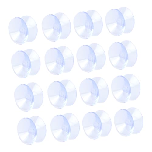 Homoyoyo 30 Stück Doppelseitige Transparente Saugnäpfe aus PVC für Glasplatten Anti rutsch Pads Glas Tisch Abstandshalter Stabile Haftung und Langlebiger Schutz für Glastische von Homoyoyo