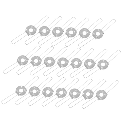 Homoyoyo 30 Stück Teiliges Eisen Lampenschirm federclips Doppelte Gabelstruktur Stabile Lampenschirm halterungen für Deckenlampen Kronleuchter Tischlampen Vielseitig Einsetzbar DIY von Homoyoyo