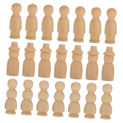 Homoyoyo 30 Stück Teiliges Holzfiguren zum Bemalen Unbemalte Kleine Holzpuppen aus Naturholz DIY Bastelset für Erwachsene Dekorative Figuren für Haus und Festtage Homoyoyo 30 Stück Teiliges Holzfiguren zum Bemalen Unbemalte Kleine Holzpuppen aus Naturholz DIY Bastelset für Erwachsene Dekorative Figuren für Haus und Festtage von Homoyoyo