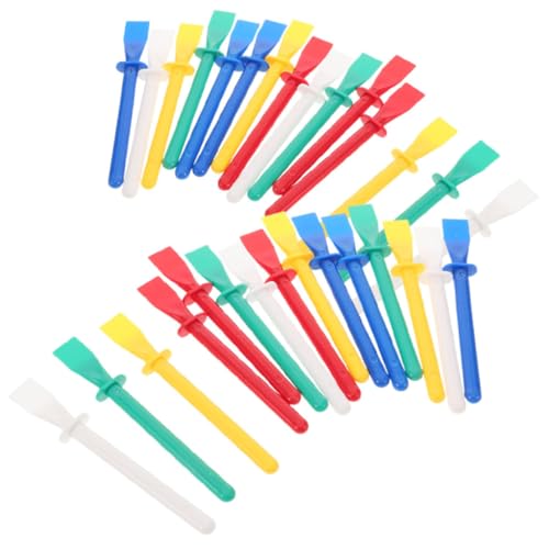 Homoyoyo 30 Stück Teiliges Kunststoff Glue Spreader aus Robustem Flexible Spatel für Präzise Farb und Klebstoffverteilung Vielseitig Einsetzbar für Leder Ölmalerei und Holzarbeiten Einfach von Homoyoyo