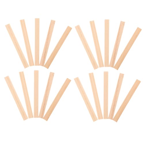 Homoyoyo 30 Stück Teiliges Quadratische Holzdübel Holzstäbe zum Basteln DIY Modellbau Holzleisten für Handwerk Heimdeko und Bastelprojekte von Homoyoyo